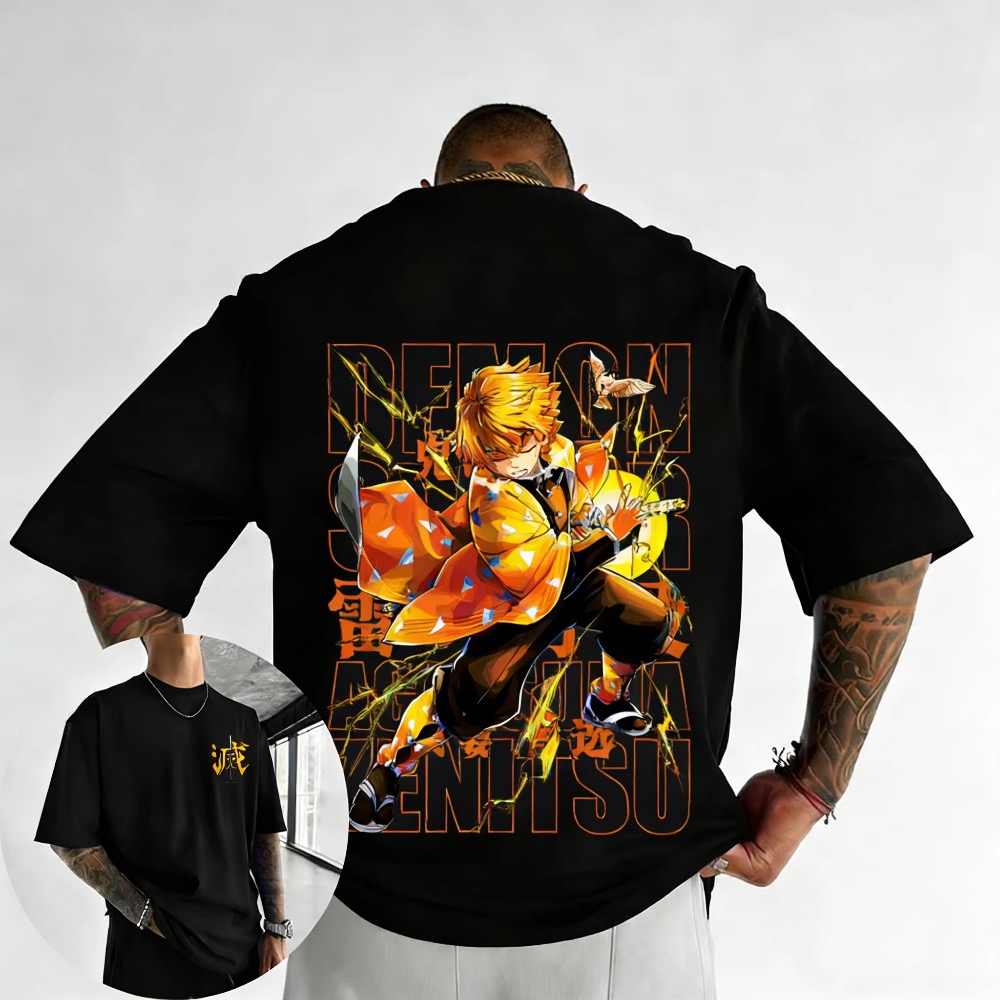 Street Fashion Japan - Plus Size Demon Slayer Summer Anime