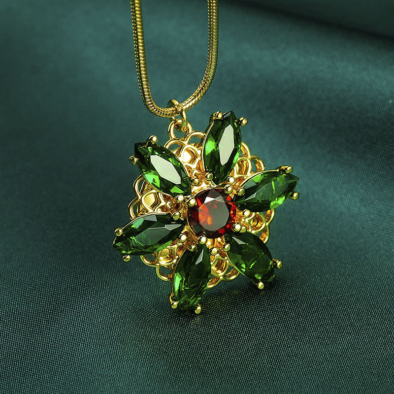 Street Fashion In Paris - Valily Anastasia NecklaceTogether In Paris Emerald