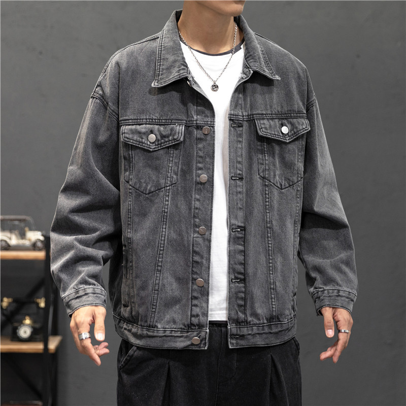 New Denim Jacket Men Vintage J - Street Fashion Jacket Men ulasan dan harga