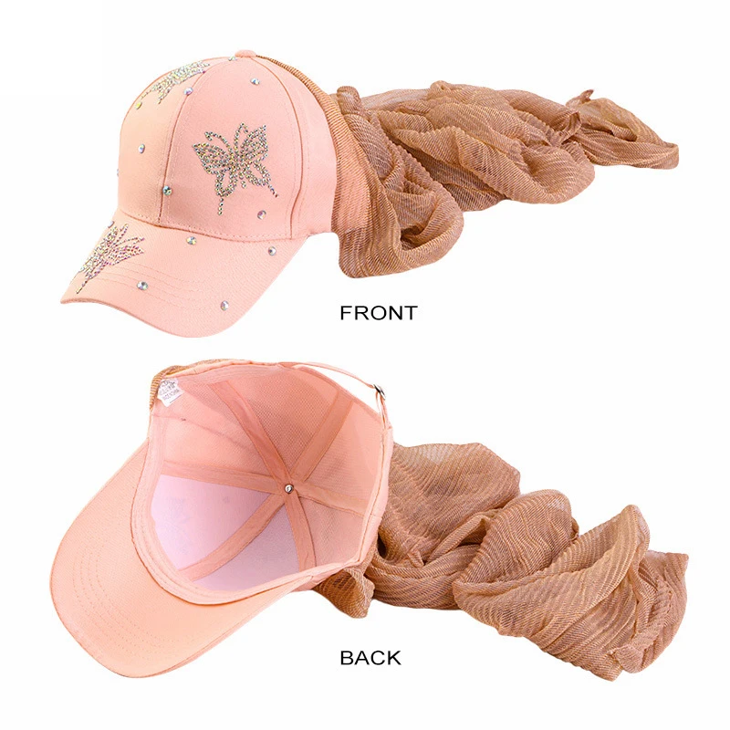 Musilm Women Hijab with Base B - Baseball Cap Fitted ulasan dan harga