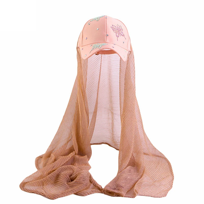 Musilm Women Hijab with Base B - Baseball Cap Fitted ulasan dan harga