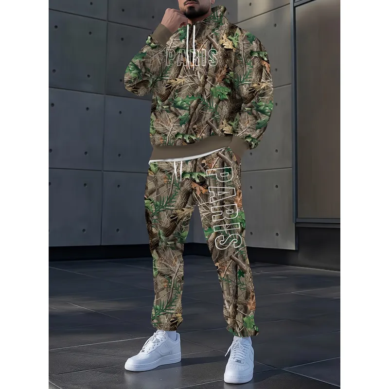 Men's 2 Piece Jungle Camouflag - Camo Pattern Set ulasan dan harga