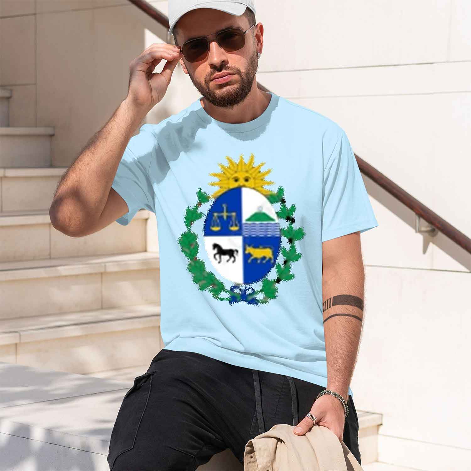 Coat of Arms of Uruguay Man Gr - Street Fashion China Models ulasan dan harga