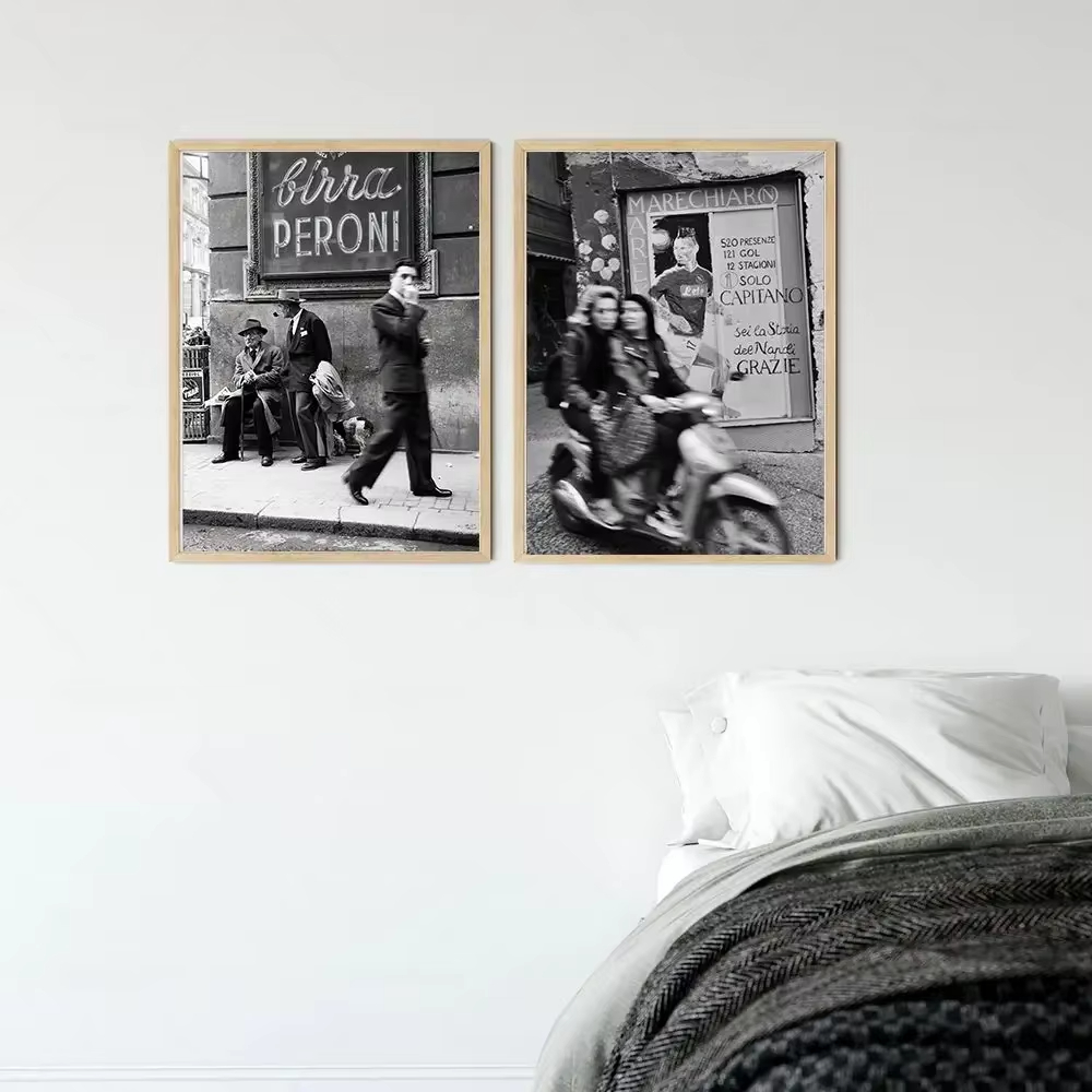Fashion Black And White Vintag - Street Fashion Poster ulasan dan harga