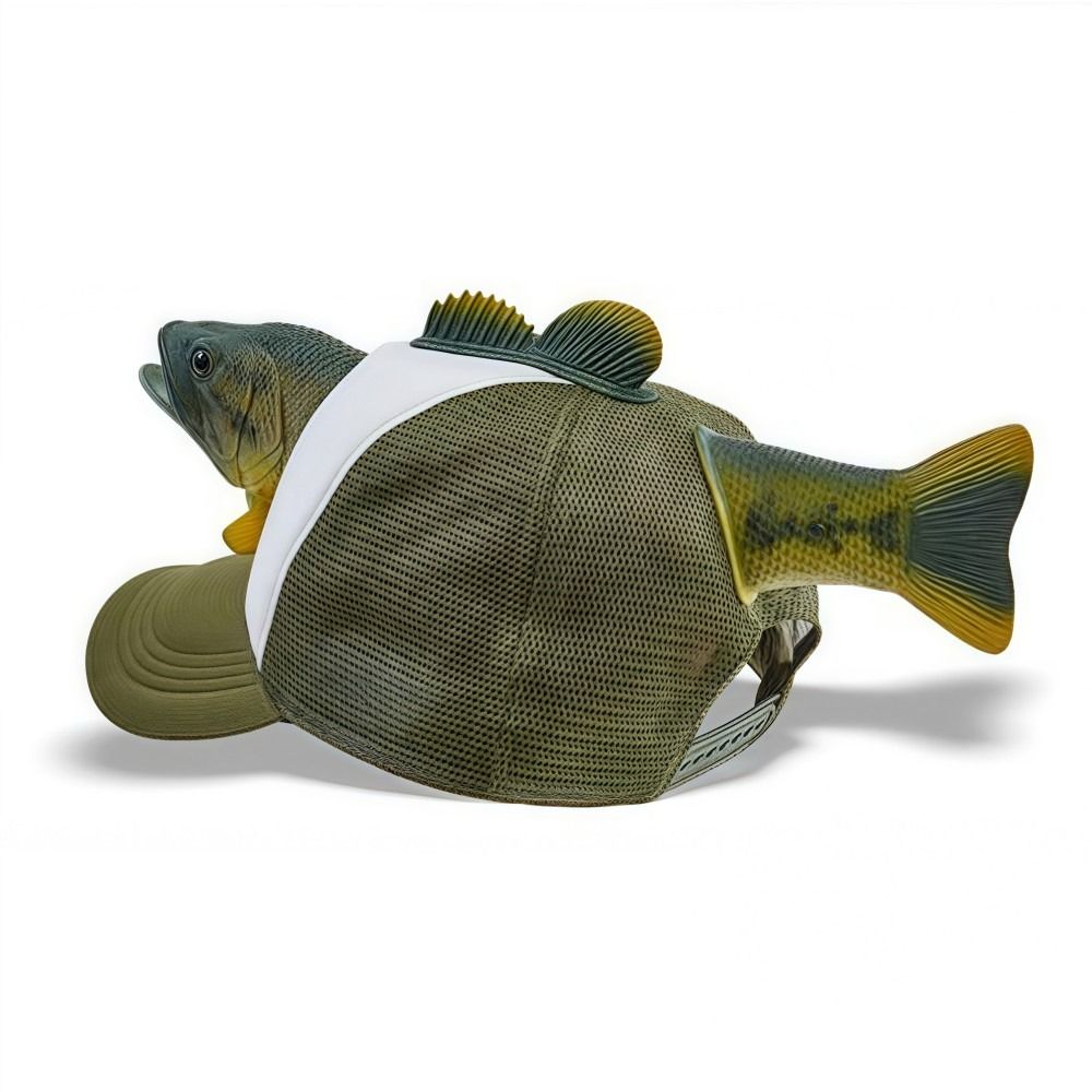 Funny 3D Fish Animal Trucker H - Baseball Cap Fitted ulasan dan harga