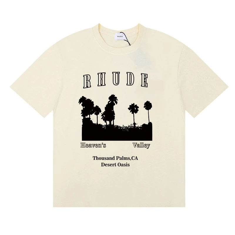 Fashionable Brand Rhude T-shir - Street Fashion Brand Logo ulasan dan harga