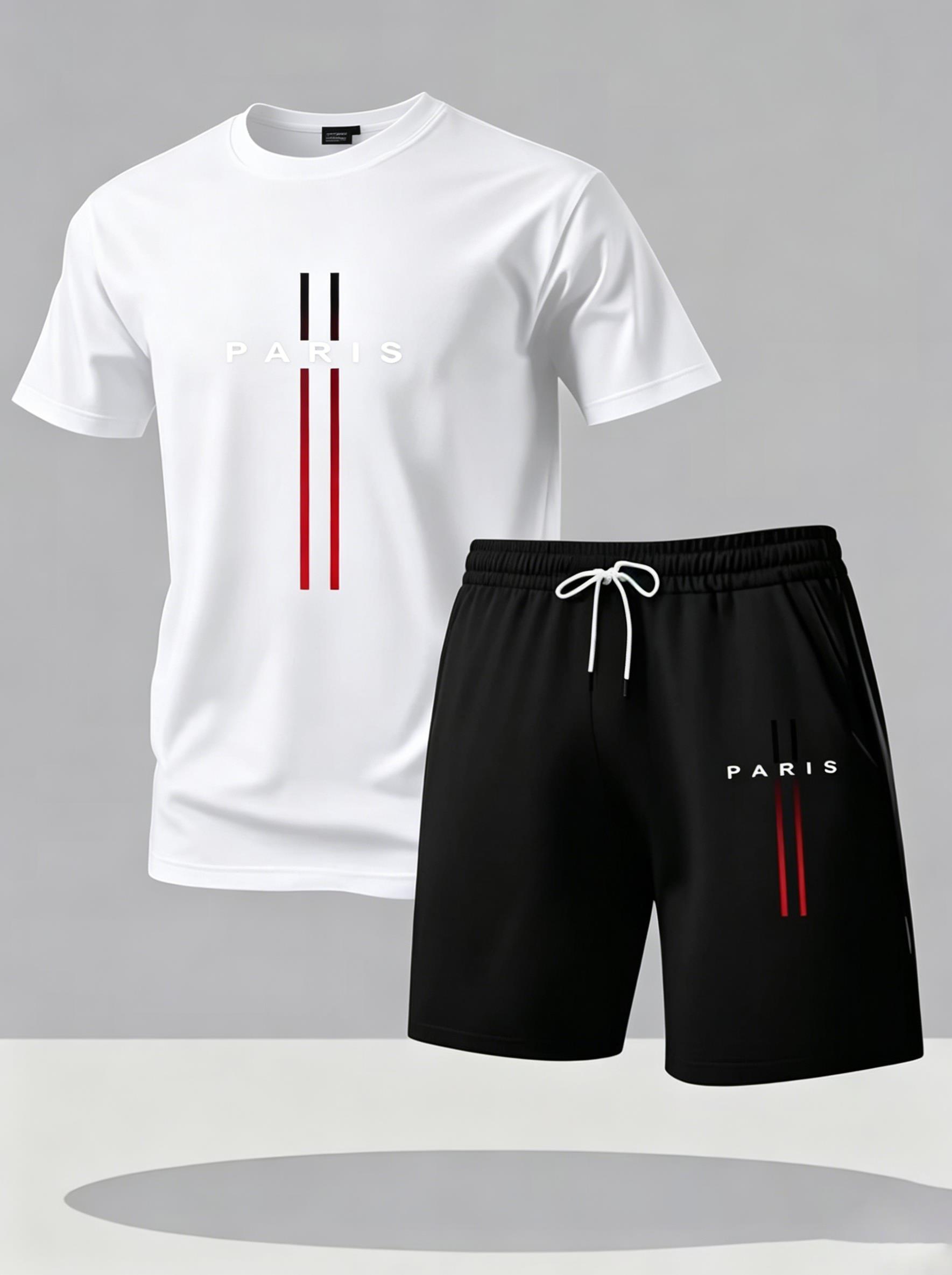 Men Quick Dry 2 Piece Sport Tr - Street Fashion In Paris ulasan dan harga