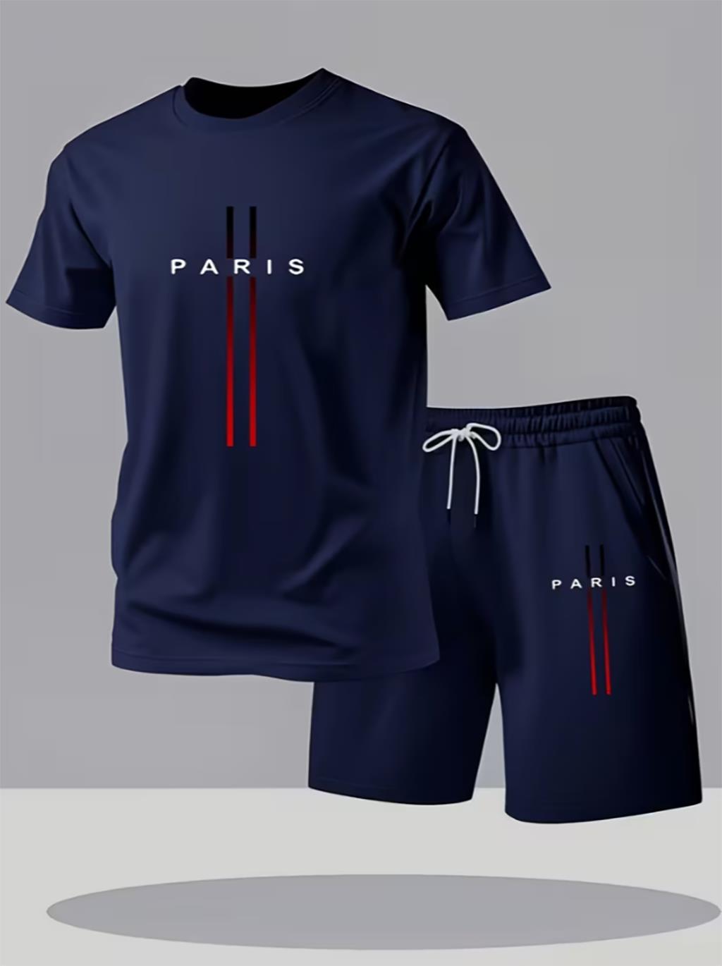 Men Quick Dry 2 Piece Sport Tr - Street Fashion In Paris ulasan dan harga