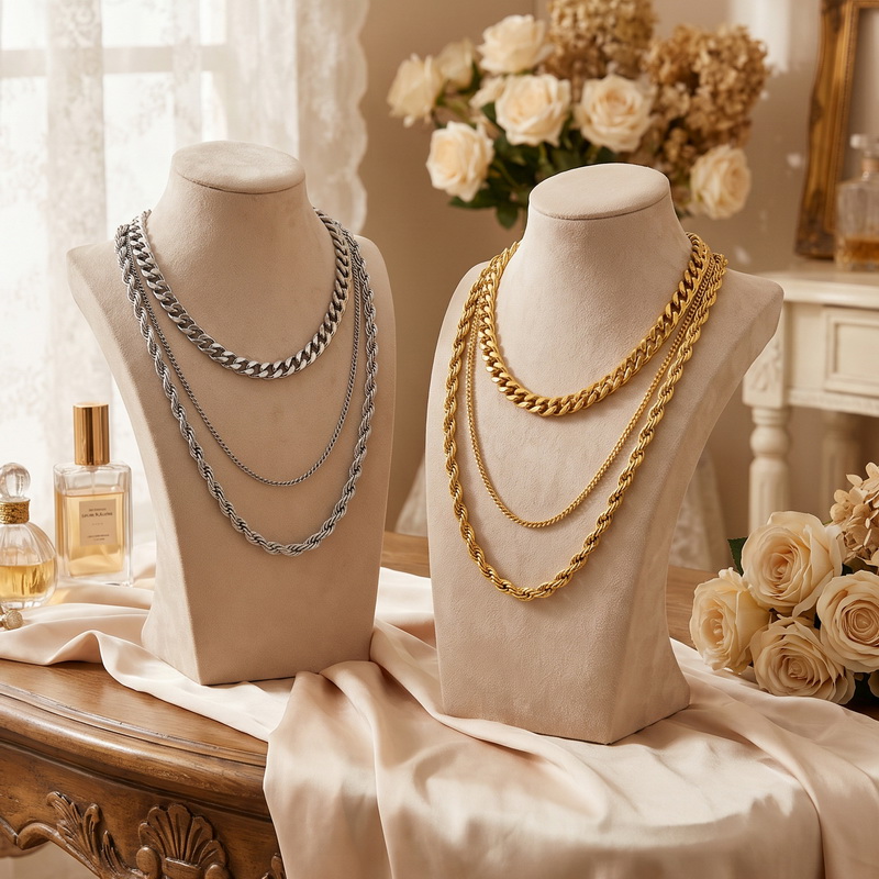 Stainless Steel Chain Cuban Li - Fashion Street Singapore ulasan dan harga