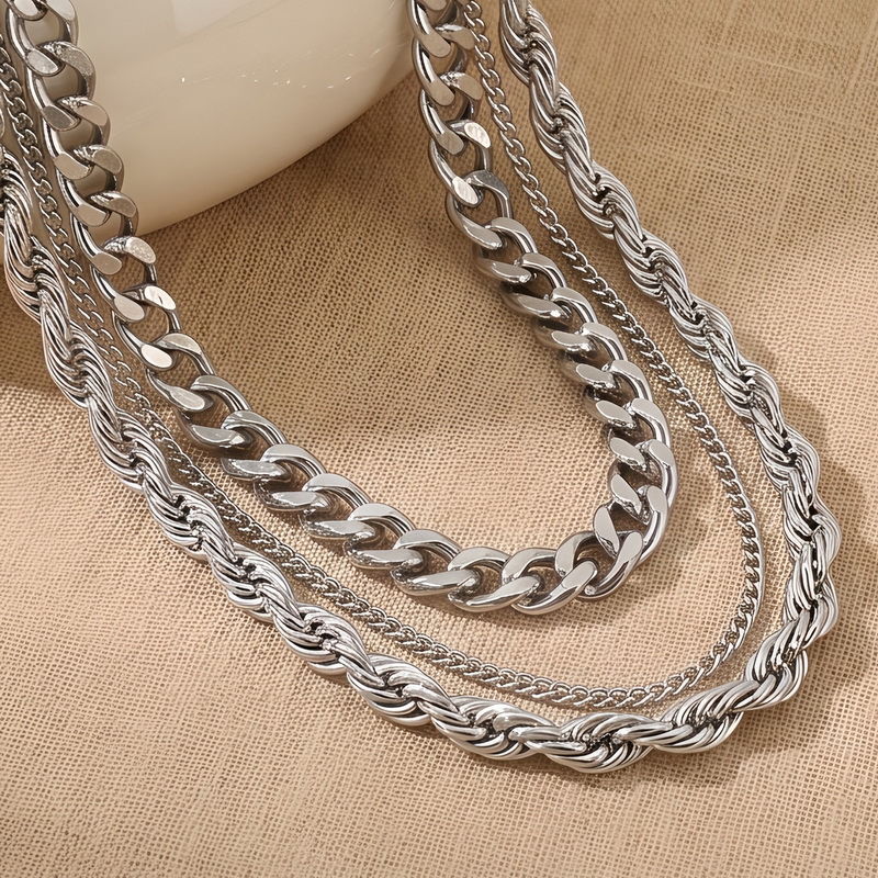 Stainless Steel Chain Cuban Li - Fashion Street Singapore ulasan dan harga