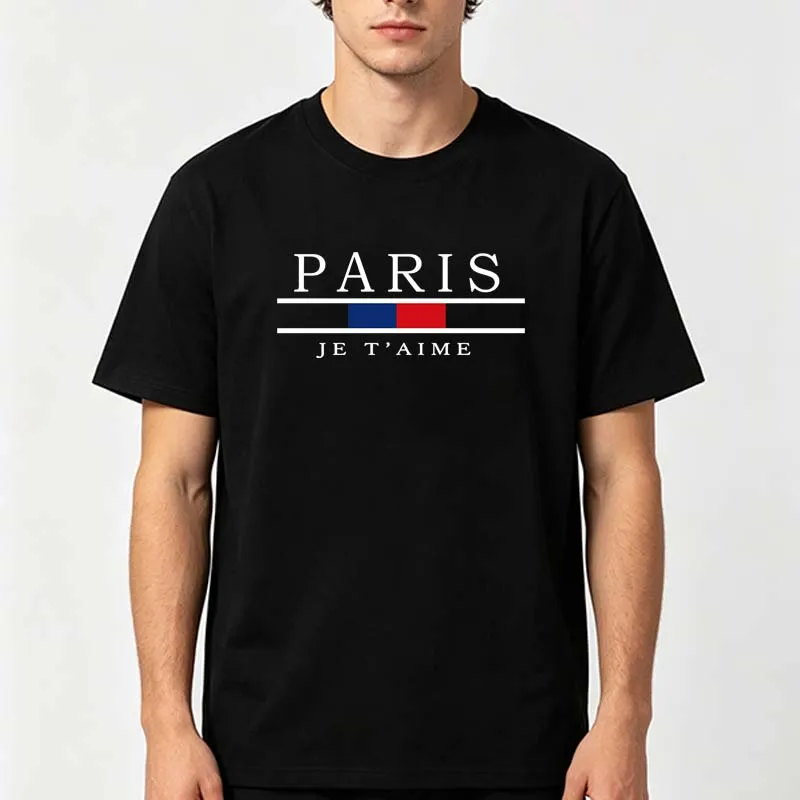 Paris Graphic Print T-shirts M - Street Fashion In Paris ulasan dan harga