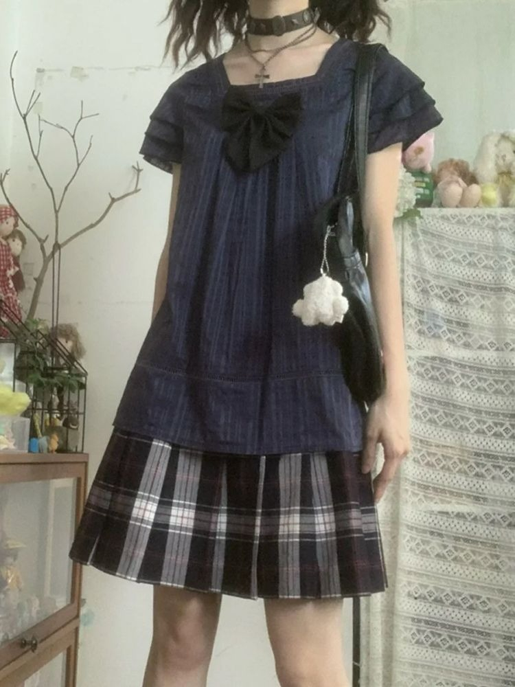 Vintage Japanese Style Two Pie - Street Fashion Japan ulasan dan harga