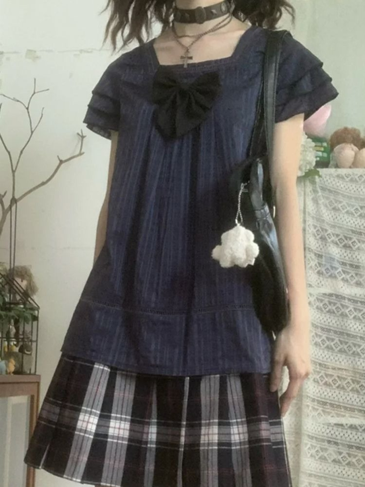 Vintage Japanese Style Two Pie - Street Fashion Japan ulasan dan harga