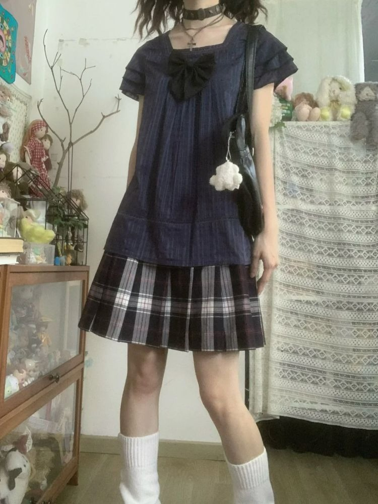 Vintage Japanese Style Two Pie - Street Fashion Japan ulasan dan harga