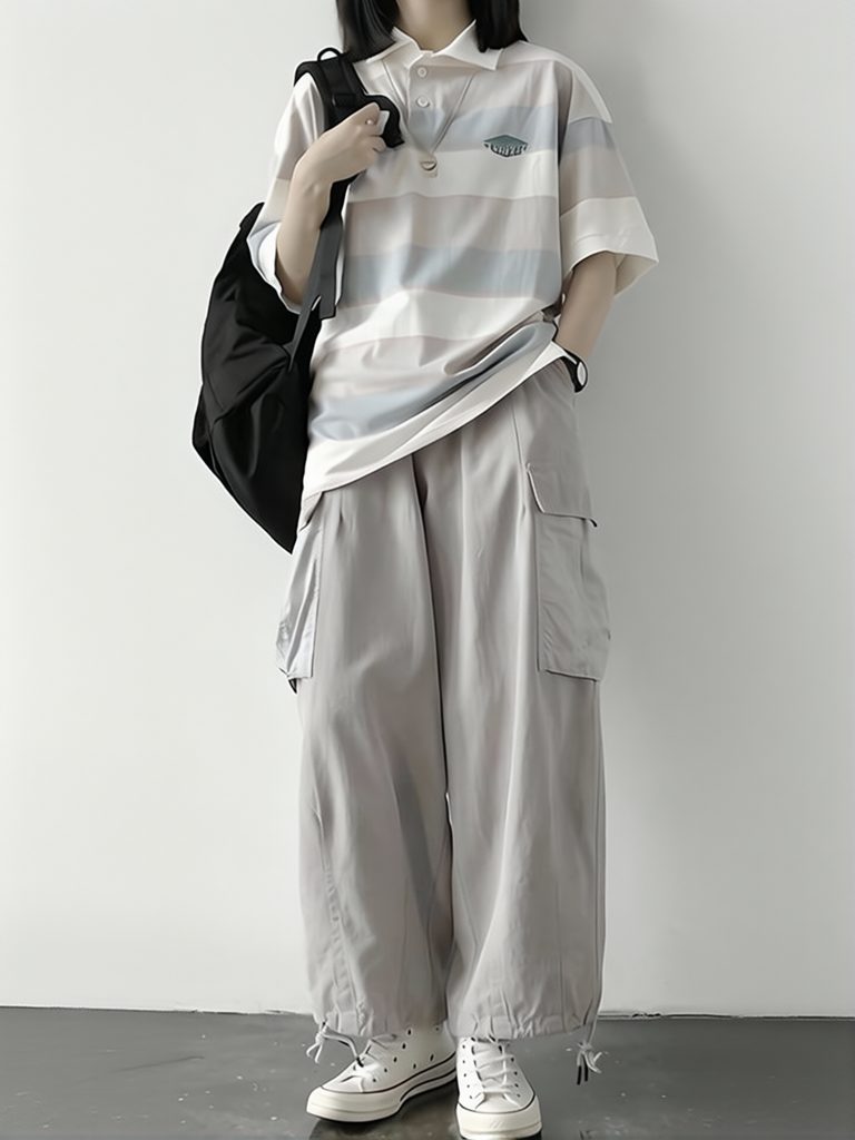 Loose Vintage Man Wide Leg Jap - Street Fashion Japan ulasan dan harga