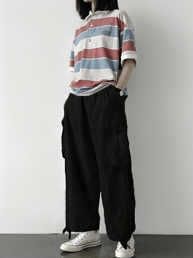 Loose Vintage Man Wide Leg Jap - Street Fashion Japan ulasan dan harga