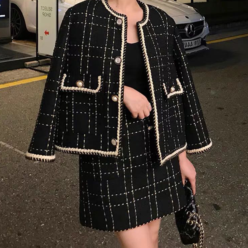 Women Fried Street Tweed Suit  - Street Fashion Jacket ulasan dan harga