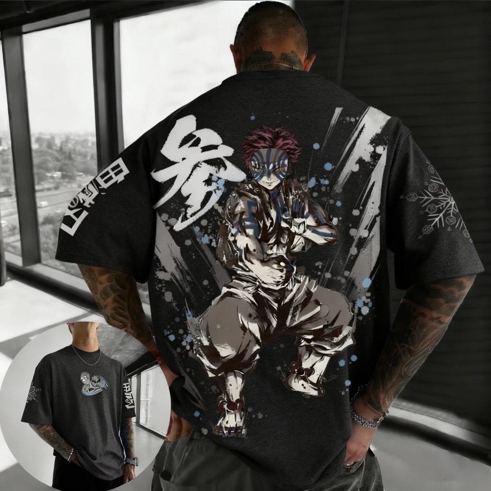 Summer Plus Size Demon Slayer  - Street Fashion Japan ulasan dan harga