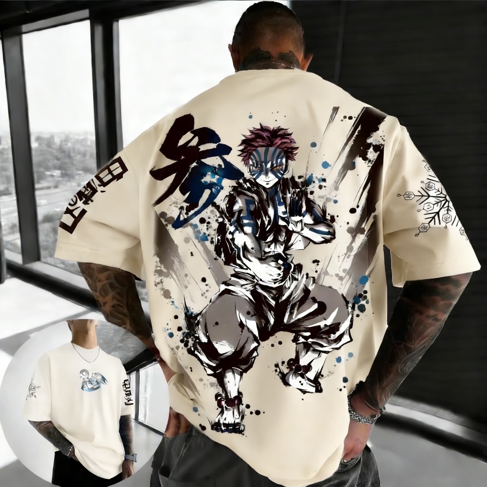 Summer Plus Size Demon Slayer  - Street Fashion Japan ulasan dan harga