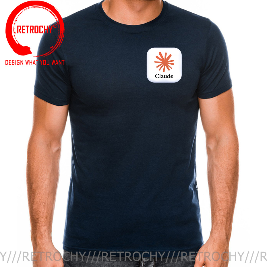 Claude AI Logo T Shirt Funny M - Street Fashion Brand Logo ulasan dan harga