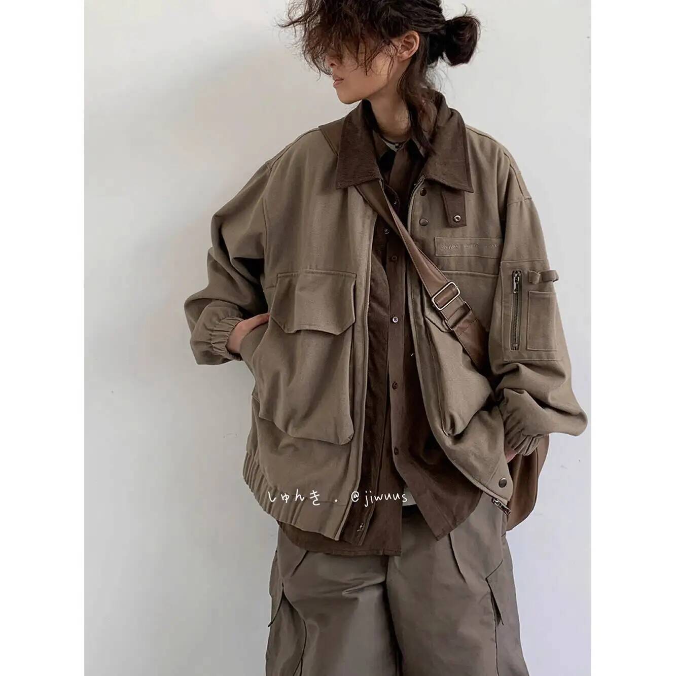 Man Jacket Spring Autumn Loose - Street Fashion Jacket Men ulasan dan harga