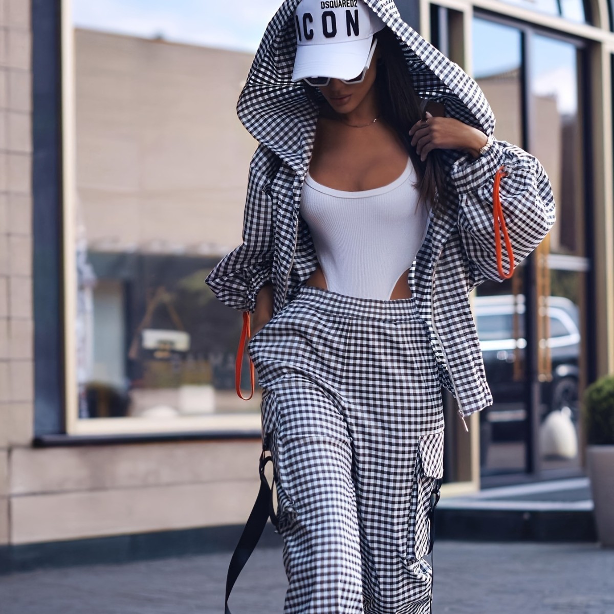 Spring Autumn Casual Plaid Pri - Street Fashion Jacket ulasan dan harga