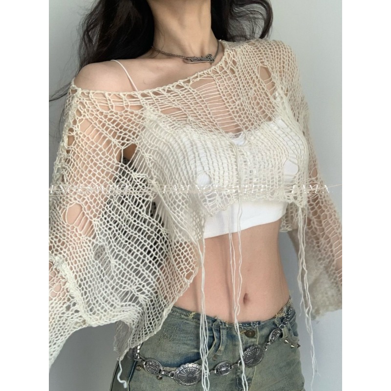 Deeptown Y2K Women's Knit Tshi - Street Fashion Japan ulasan dan harga
