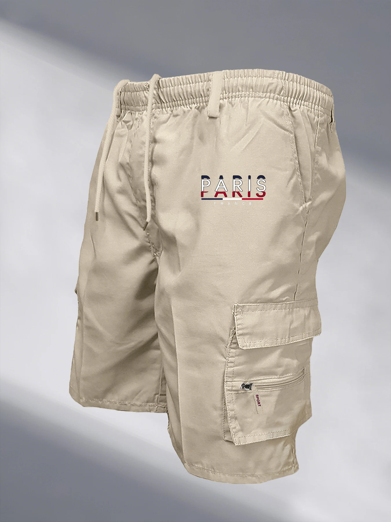 Men's Paris Printed Cargo Shor - Street Fashion In Paris ulasan dan harga