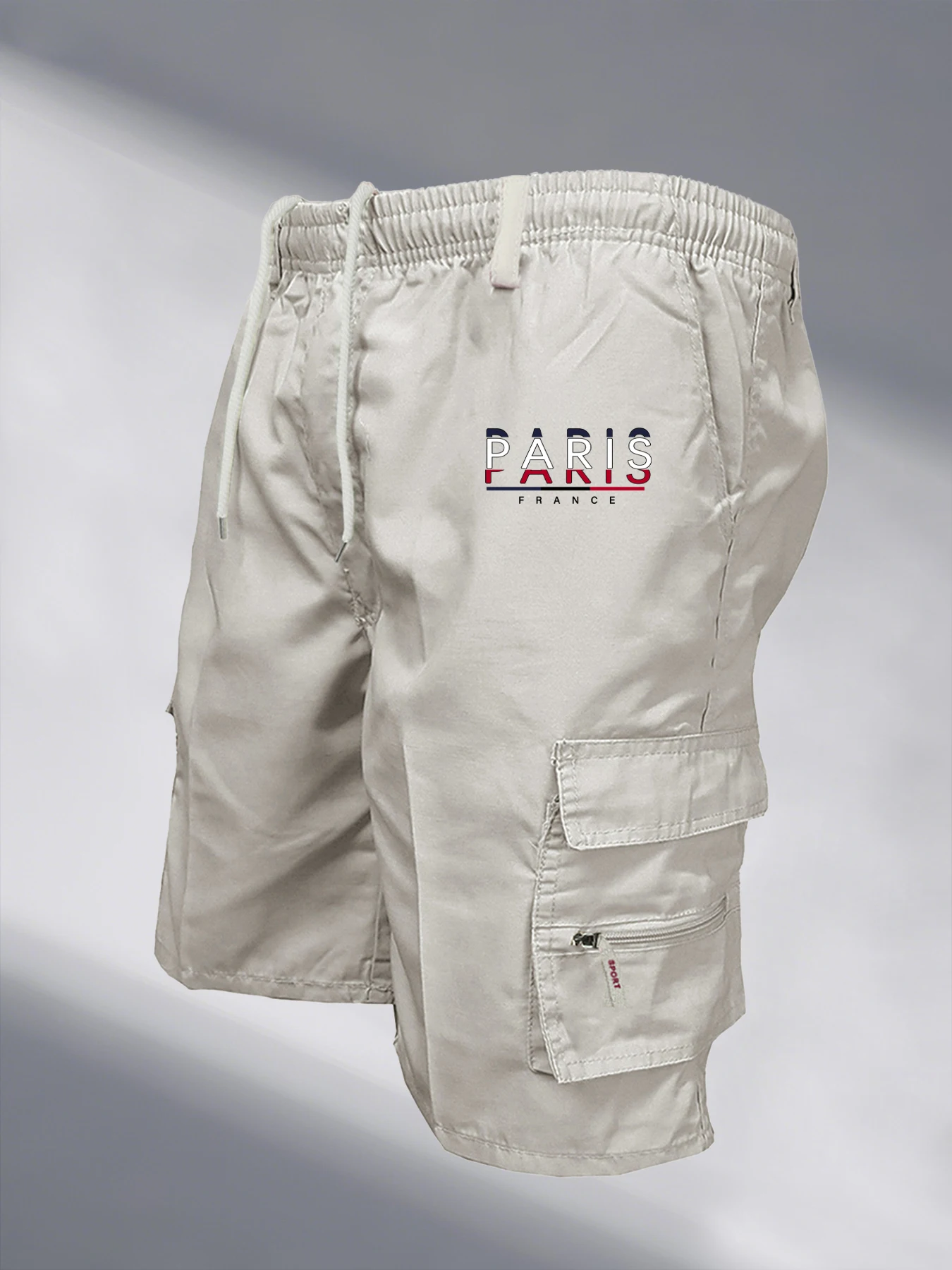 Men's Paris Printed Cargo Shor - Street Fashion In Paris ulasan dan harga