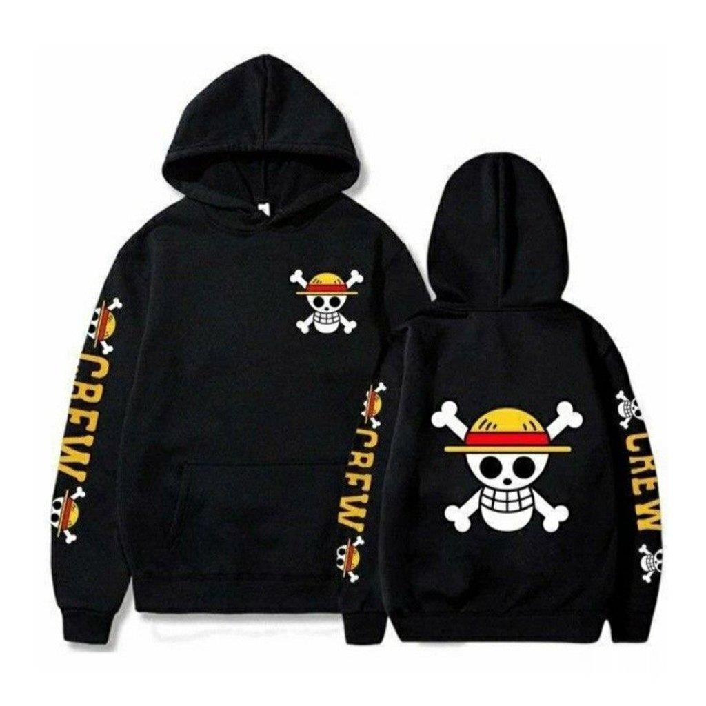 One Piece Skull Print Hoodie M - Street Fashion Jacket Men ulasan dan harga