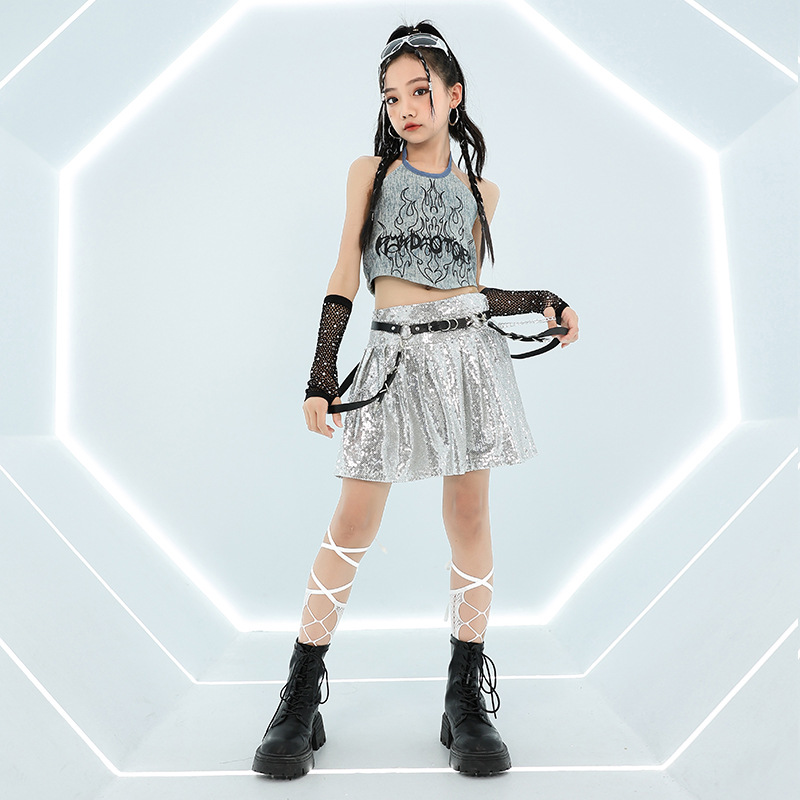 Cool Girl Hip Hop Jeans Tops F - Street Fashion Outfit Girl ulasan dan harga