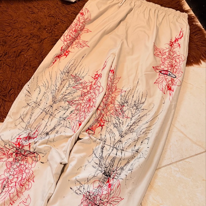 Harajuku Red Spider Lily Print - Street Fashion Japan ulasan dan harga
