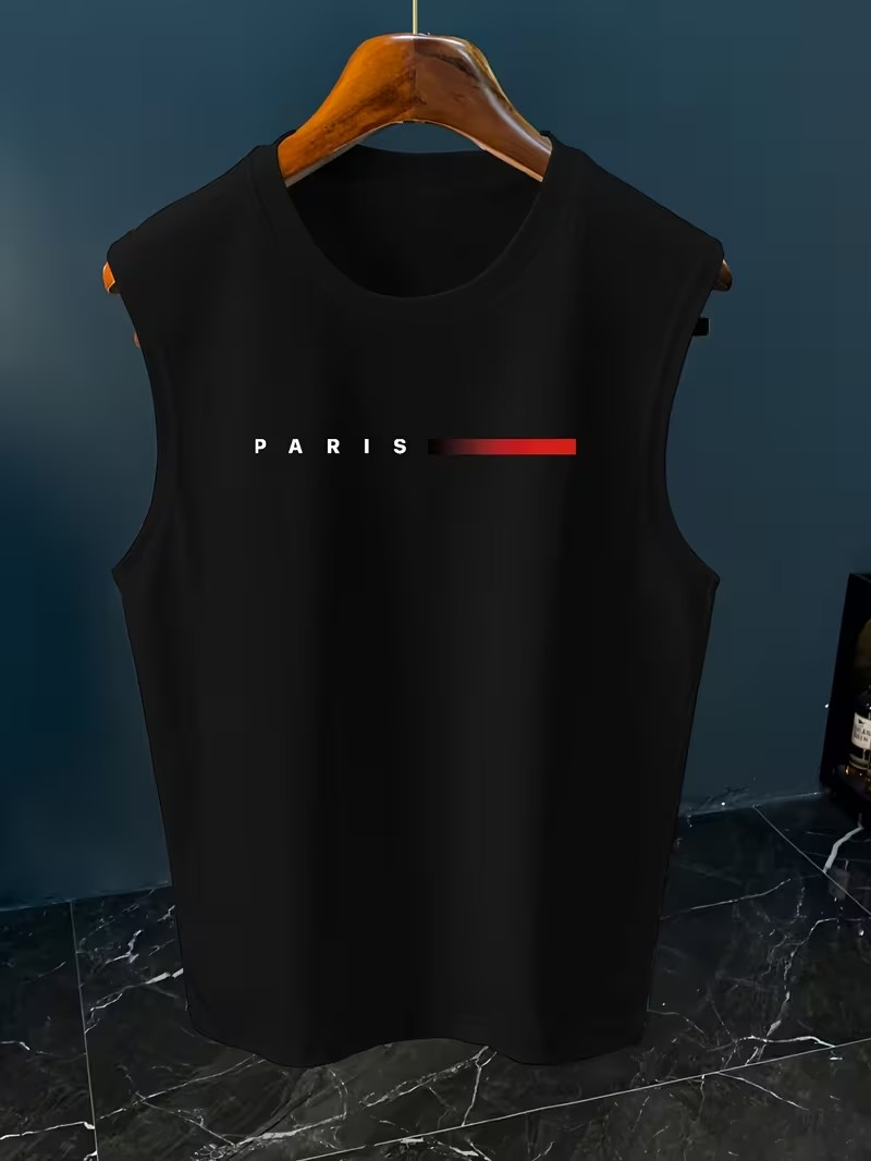 Mens Minimalist Paris Letter P - Street Fashion In Paris ulasan dan harga