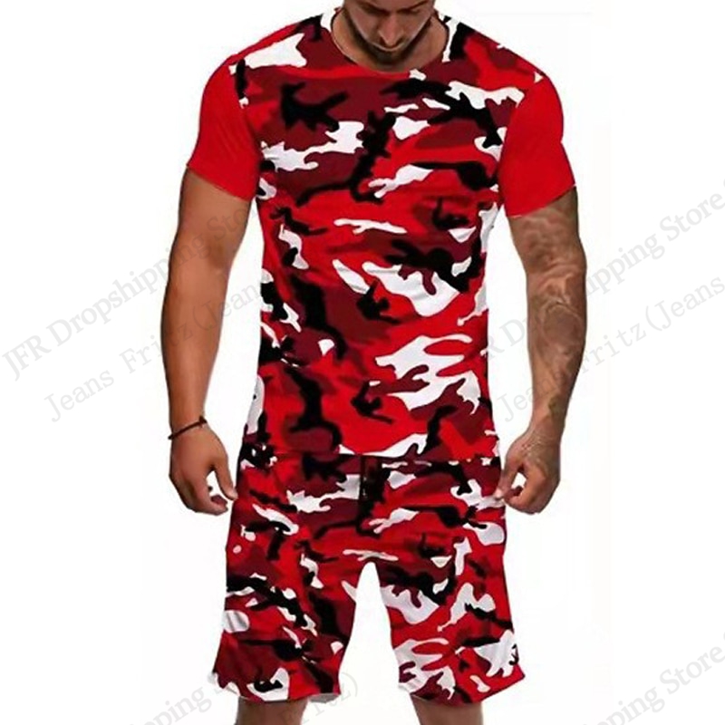 Men's Set T-shirt Camo Camoufl - Camo Pattern Set ulasan dan harga