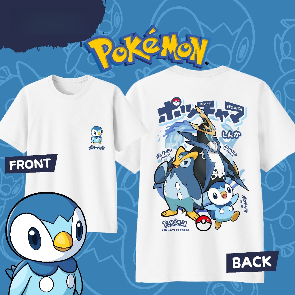 Anime Pokémon Piplup Evolution - Street Fashion Japan ulasan dan harga