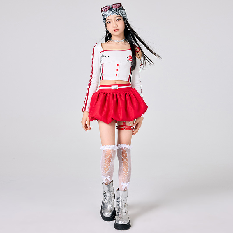 Girls Hip Hop Clothes White To - Street Fashion Outfit Girl ulasan dan harga