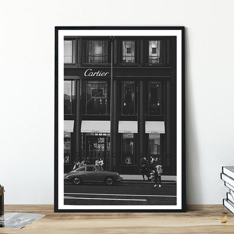 European Street Canvas Paintin - Street Fashion Poster ulasan dan harga