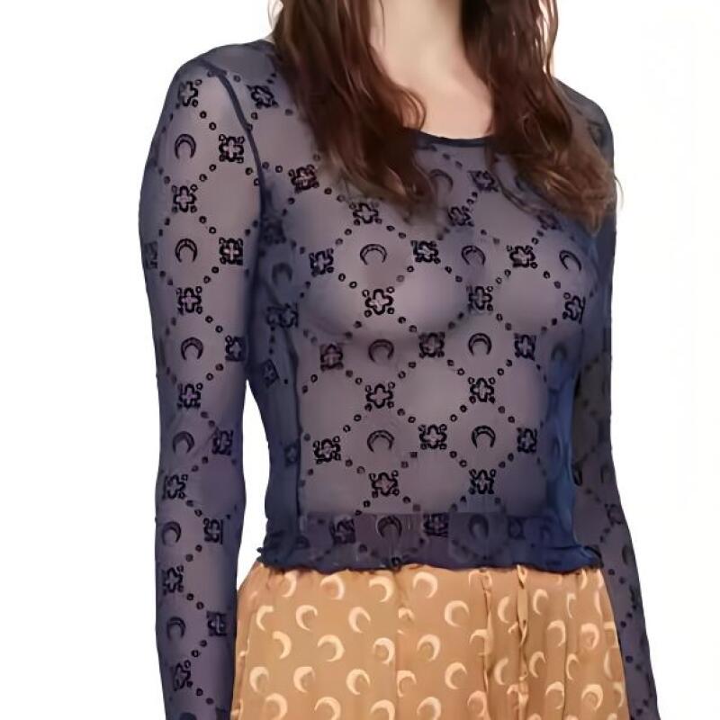 Women T-Shirt Long Sleeve Holl - Street Fashion Outfit Girl ulasan dan harga