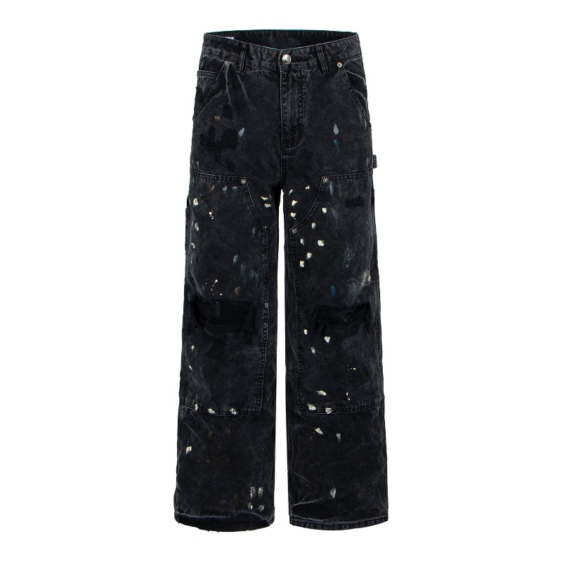 American Retro High Street Rip - Street Fashion Japan ulasan dan harga